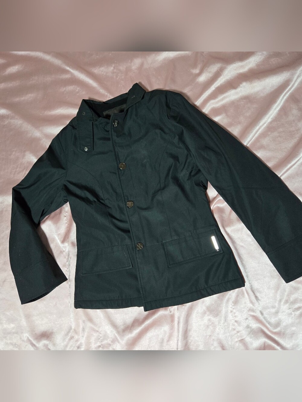 Louis Vuitton Black Button-Front Jacket with Chest Pockets